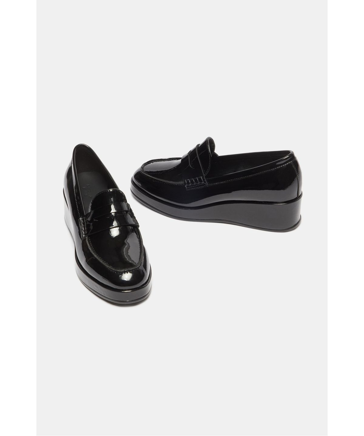 슈콤마보니(SUECOMMA BONNIE) Wedge penny loafer(black)_DG1DA26521BLK
