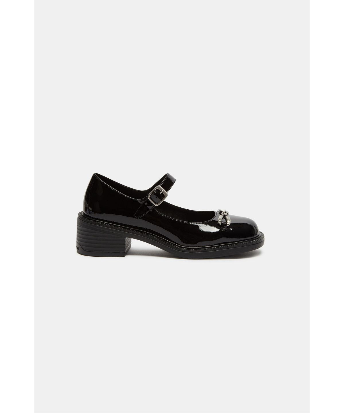 슈콤마보니(SUECOMMA BONNIE) Ribbon horsebit flats(black)_DG1DA26522BLK