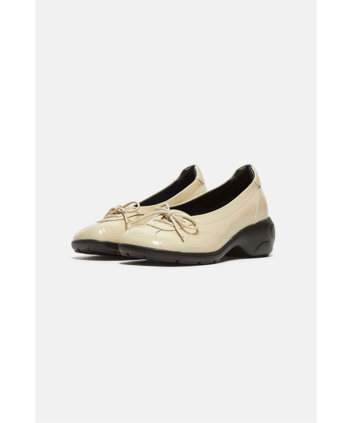 슈콤마보니(SUECOMMA BONNIE) Wedge ribbon flats(beige)_DG4DA26522BEE