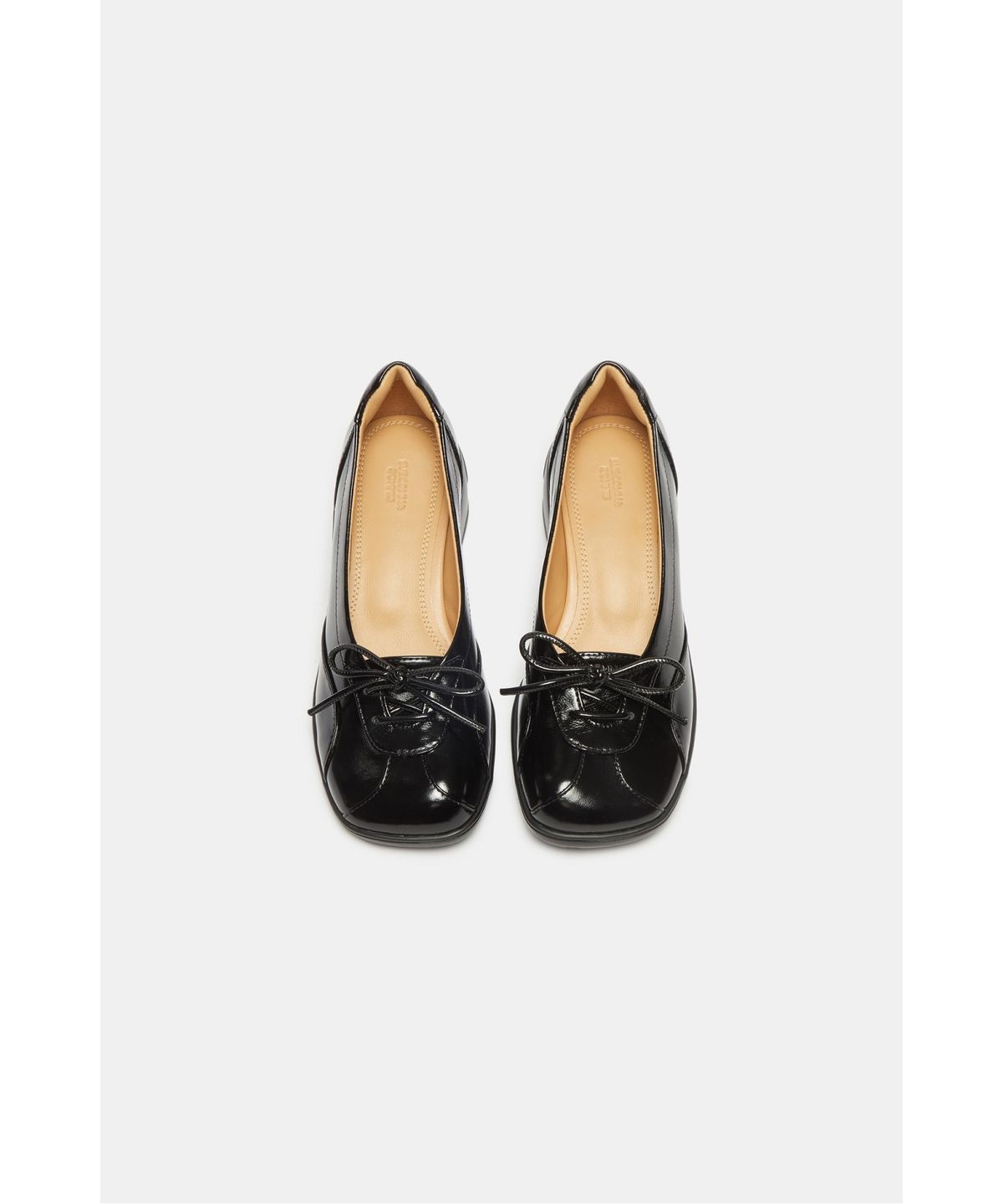 슈콤마보니(SUECOMMA BONNIE) Wedge ribbon flats(black)_DG4DA26522BLK