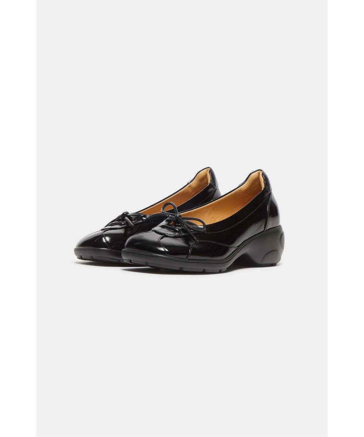슈콤마보니(SUECOMMA BONNIE) Wedge ribbon flats(black)_DG4DA26522BLK
