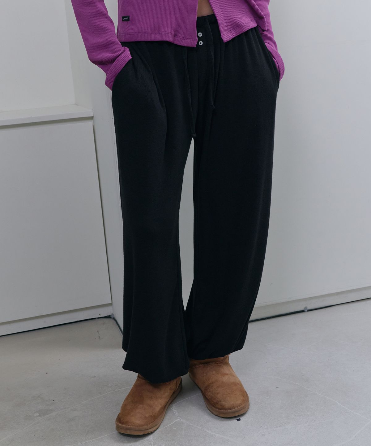 디어스토커(DEARSTALKER) D.basic Knit Balloon Jogger Pants - 3 Color