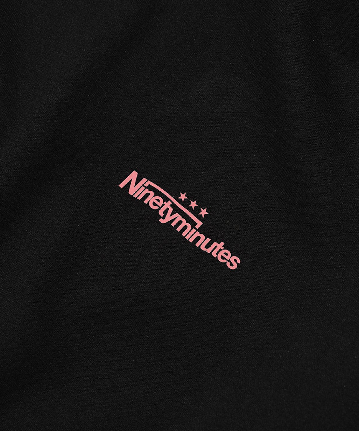 나인티미닛(NINETYMINUTES) 워밍업 스트링 후드티 (블랙)