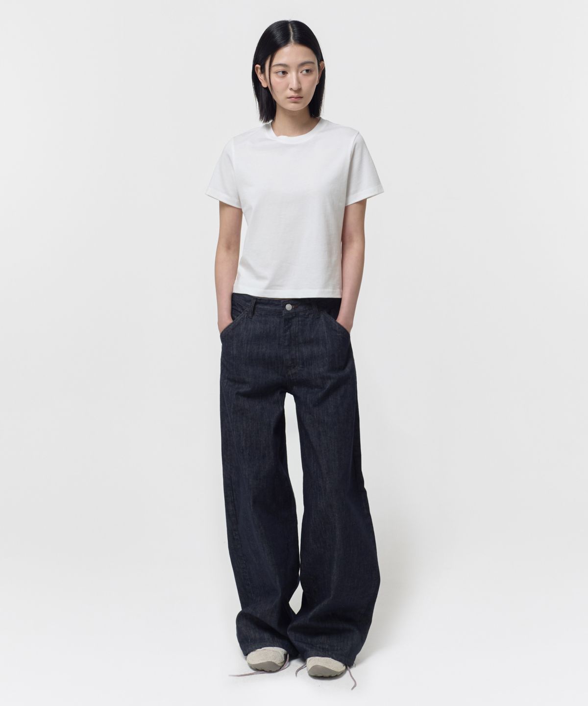 지비에이치 어패럴(GBH APPAREL) WIDE CINCH-BACK JEAN / INDIGO