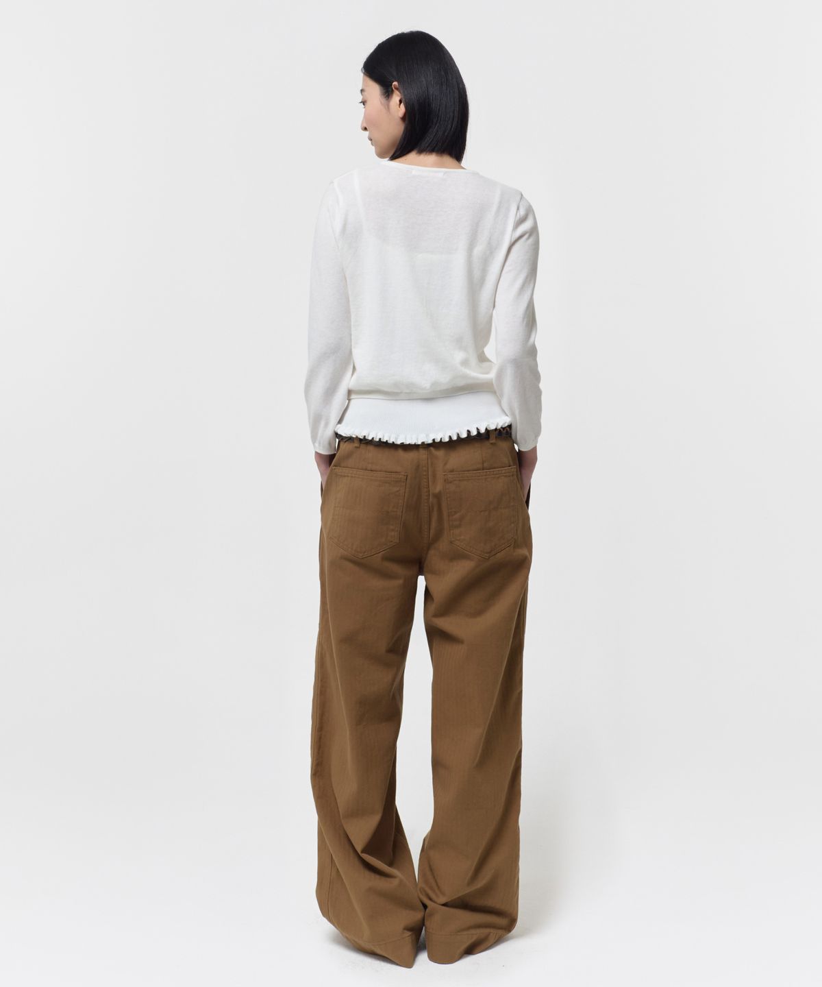 지비에이치 어패럴(GBH APPAREL) CASHMERE PETITE CARDIGAN / IVORY