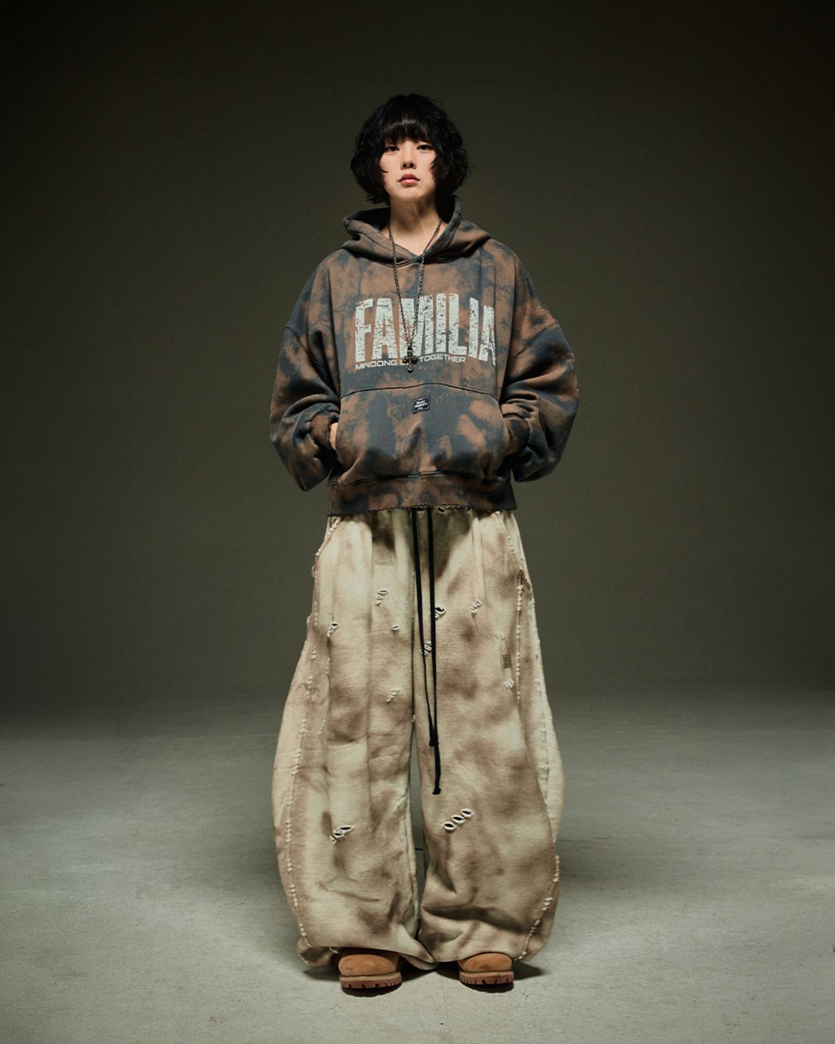 뭉(MWOONG) Destroyed P mud brown B