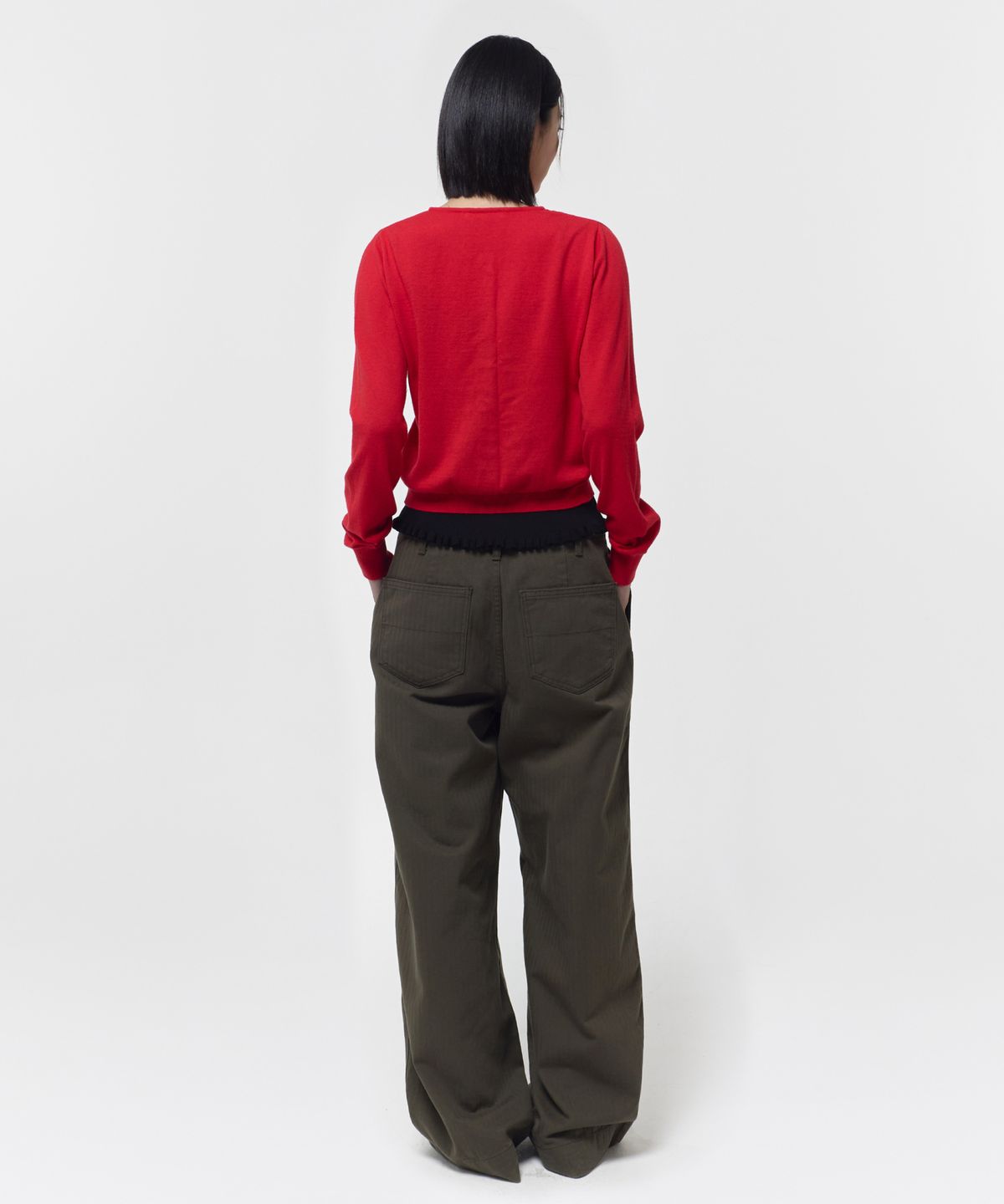 지비에이치 어패럴(GBH APPAREL) CASHMERE ANG CARDIGAN / RED