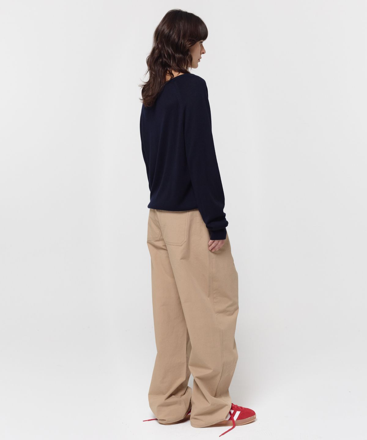 지비에이치 어패럴(GBH APPAREL) LOOSE V-NECK KNIT / NAVY