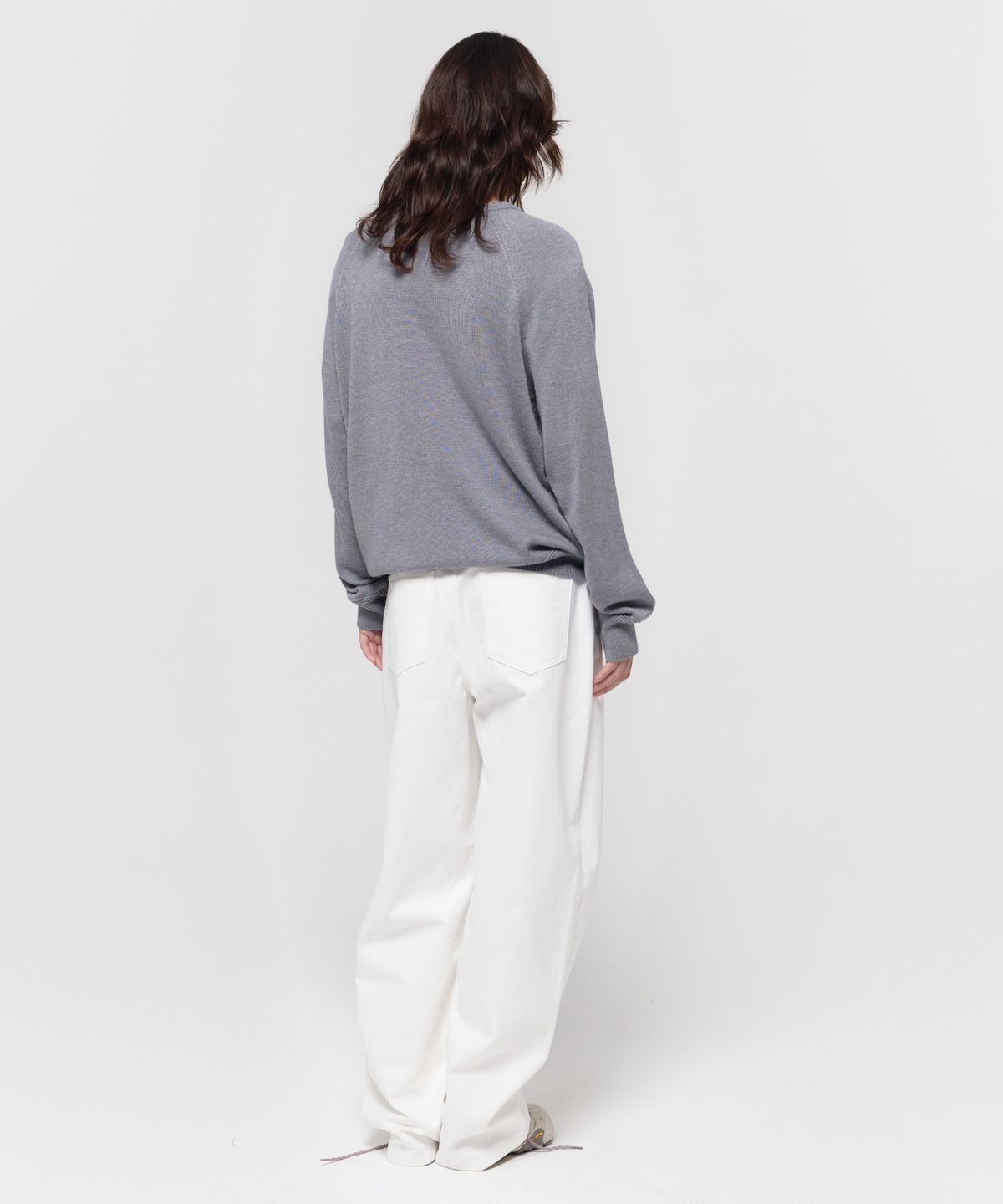 지비에이치 어패럴(GBH APPAREL) LOOSE V-NECK KNIT / GREY