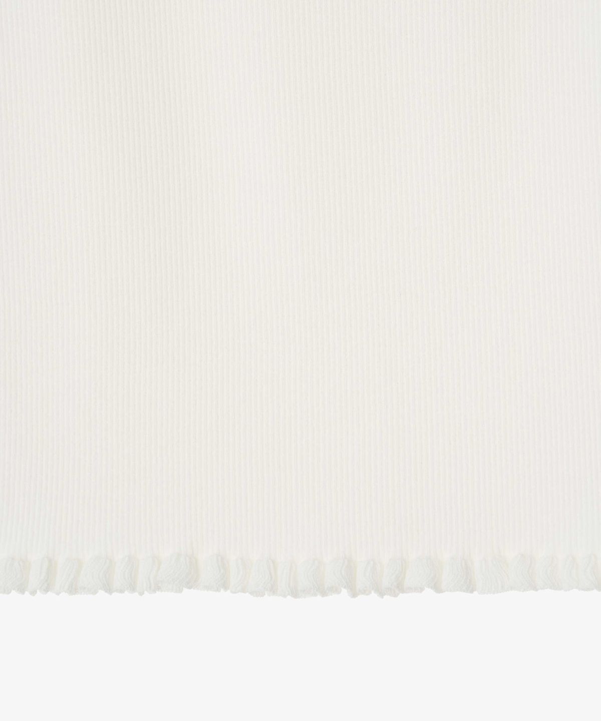 지비에이치 어패럴(GBH APPAREL) RIBBED FRILL SLEEVELESS / WHITE