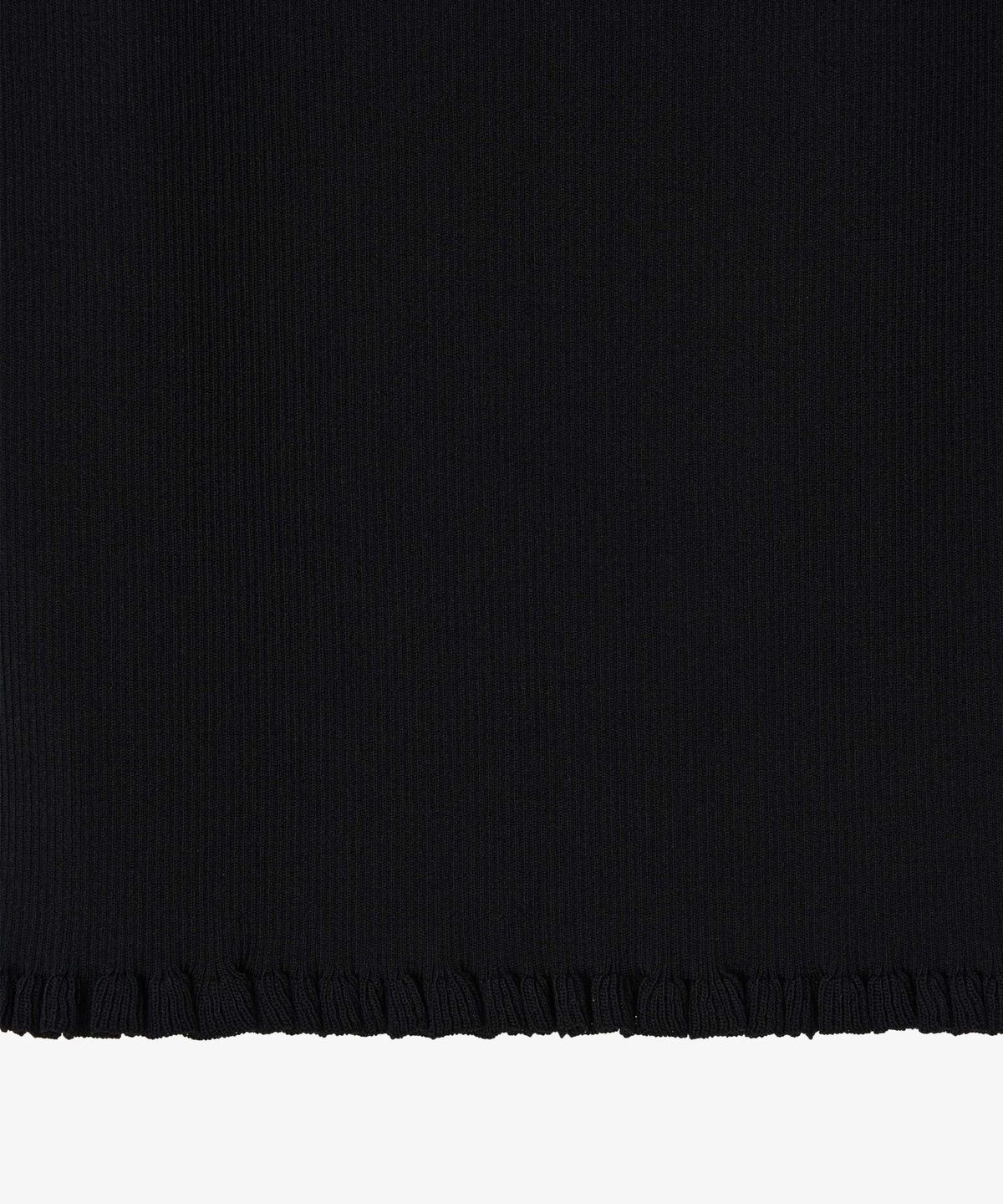 지비에이치 어패럴(GBH APPAREL) RIBBED FRILL SLEEVELESS / BLACK