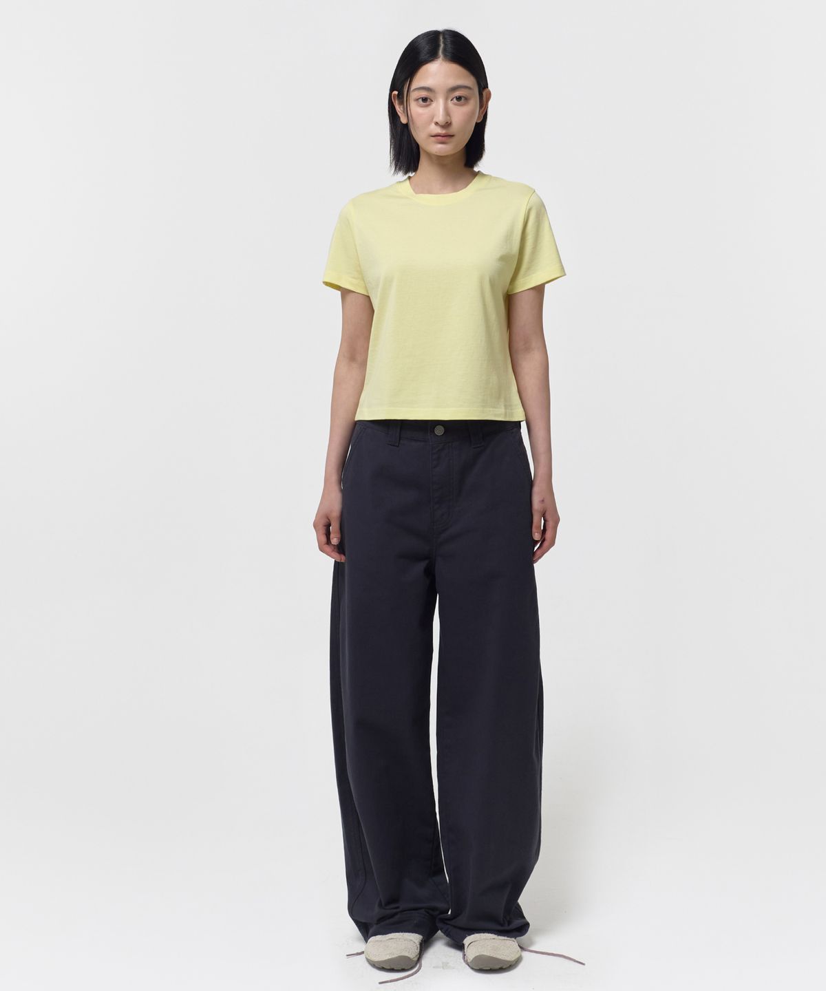 지비에이치 어패럴(GBH APPAREL) 90S TOP / LIGHT YELLOW