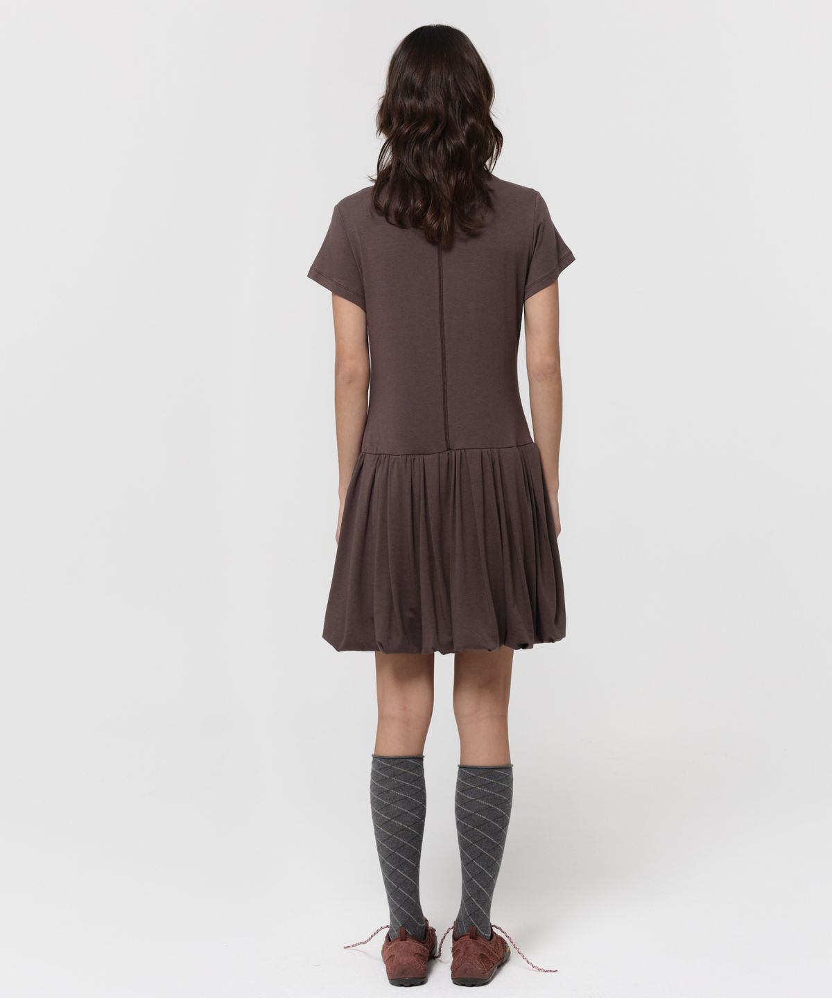 지비에이치 어패럴(GBH APPAREL) JERSEY PUMPKIN DRESS / BROWN