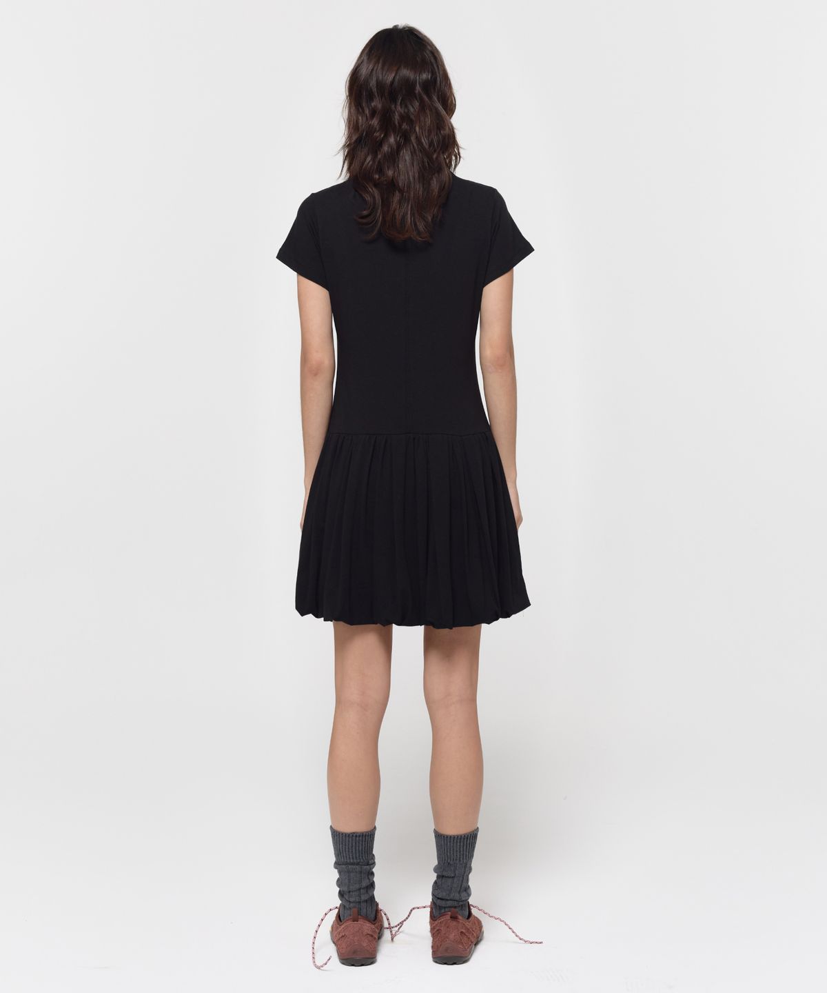 지비에이치 어패럴(GBH APPAREL) JERSEY PUMPKIN DRESS / BLACK