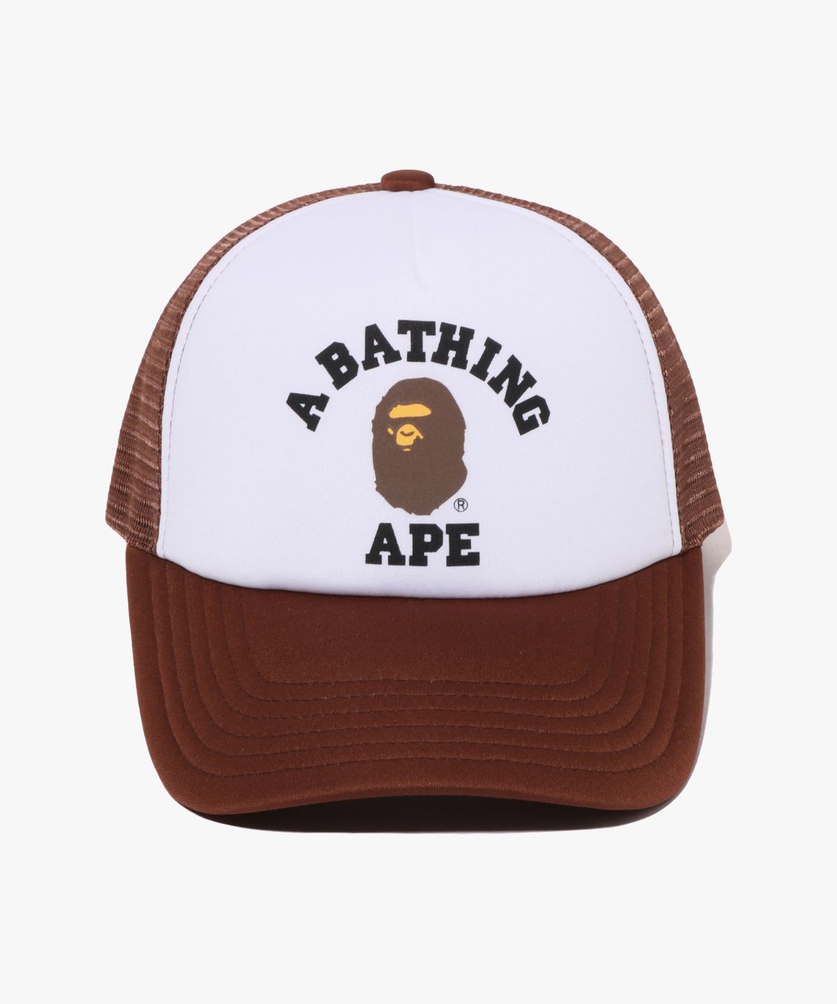 베이프(BAPE) 콜리지 메쉬 캡 BROWN