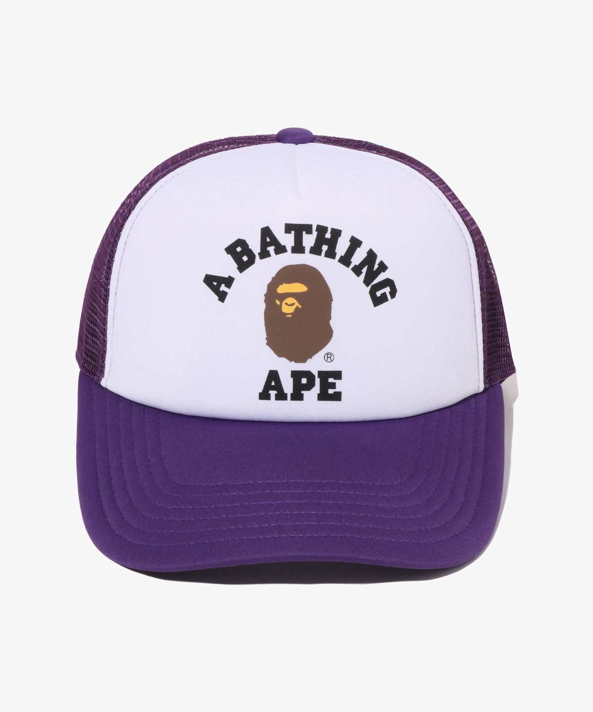 베이프(BAPE) 콜리지 메쉬 캡 PURPLE