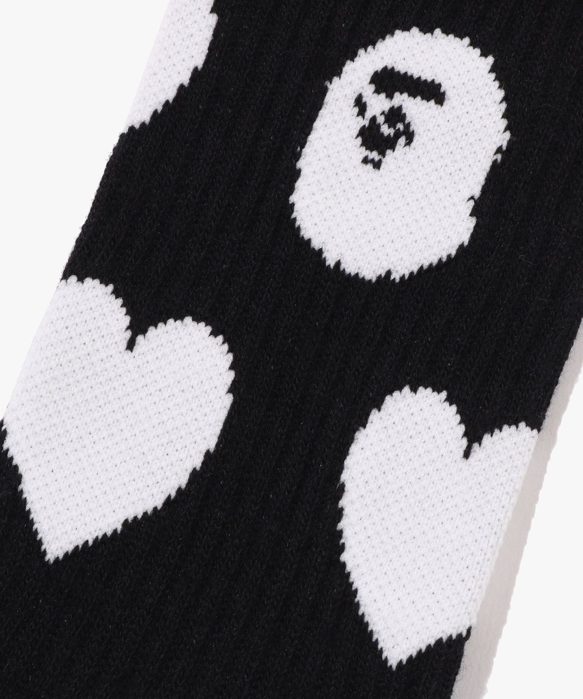 베이프(BAPE) 아이 러브 베이프 모노그램 양말(W) BLACK