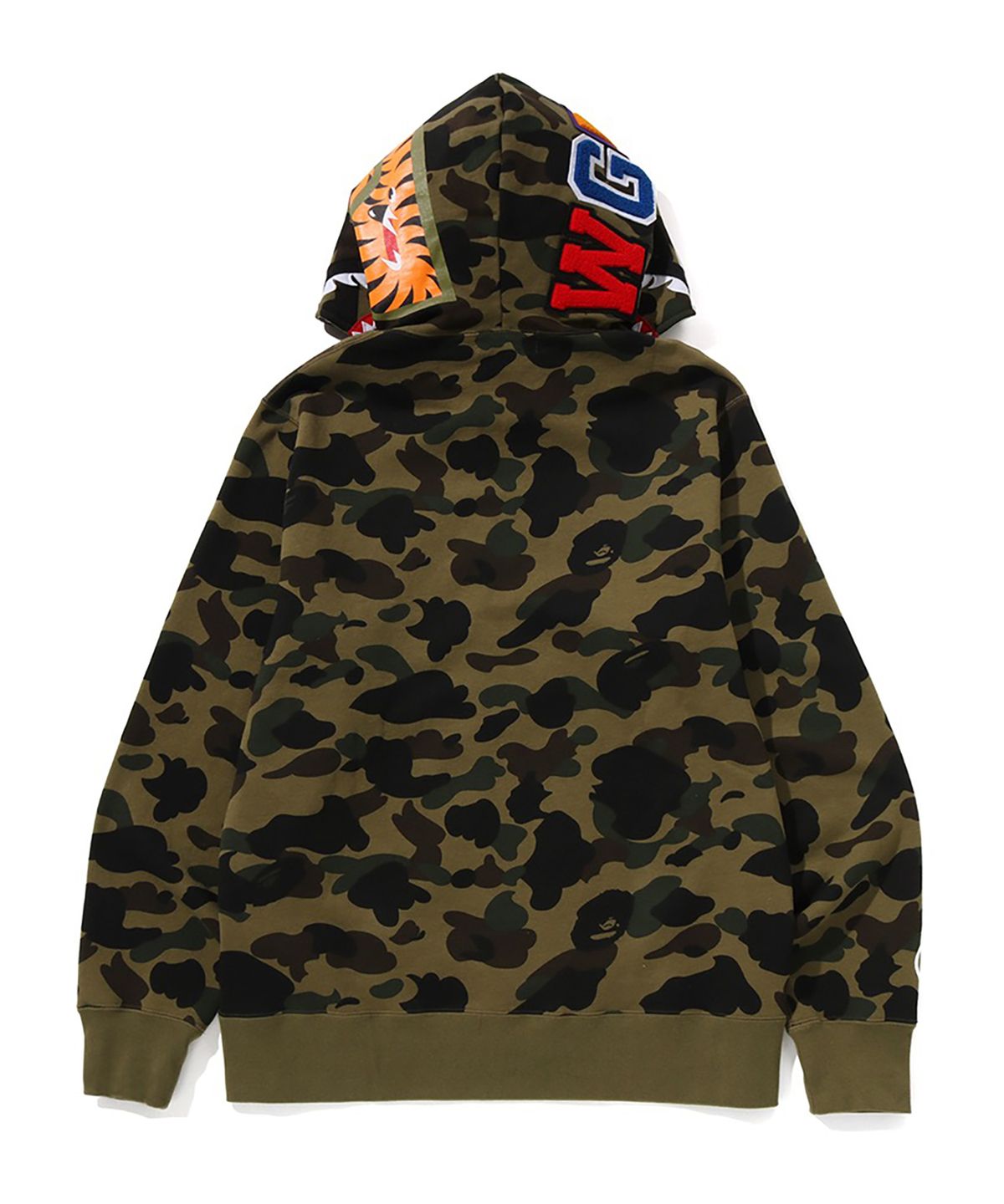 베이프(BAPE) 퍼스트 카모 샤크 풀 집 후디(M) GREEN