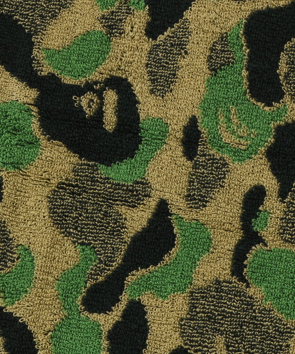 베이프(BAPE) ABC 카모 배스 타월 GREEN