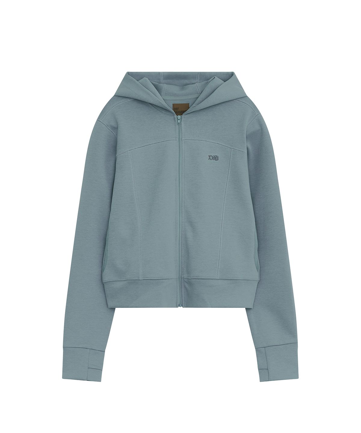 데프가먼츠(DEFGARMENTS) INNER SILHOUETTE HOOD ZIP-UP [4COLOR]