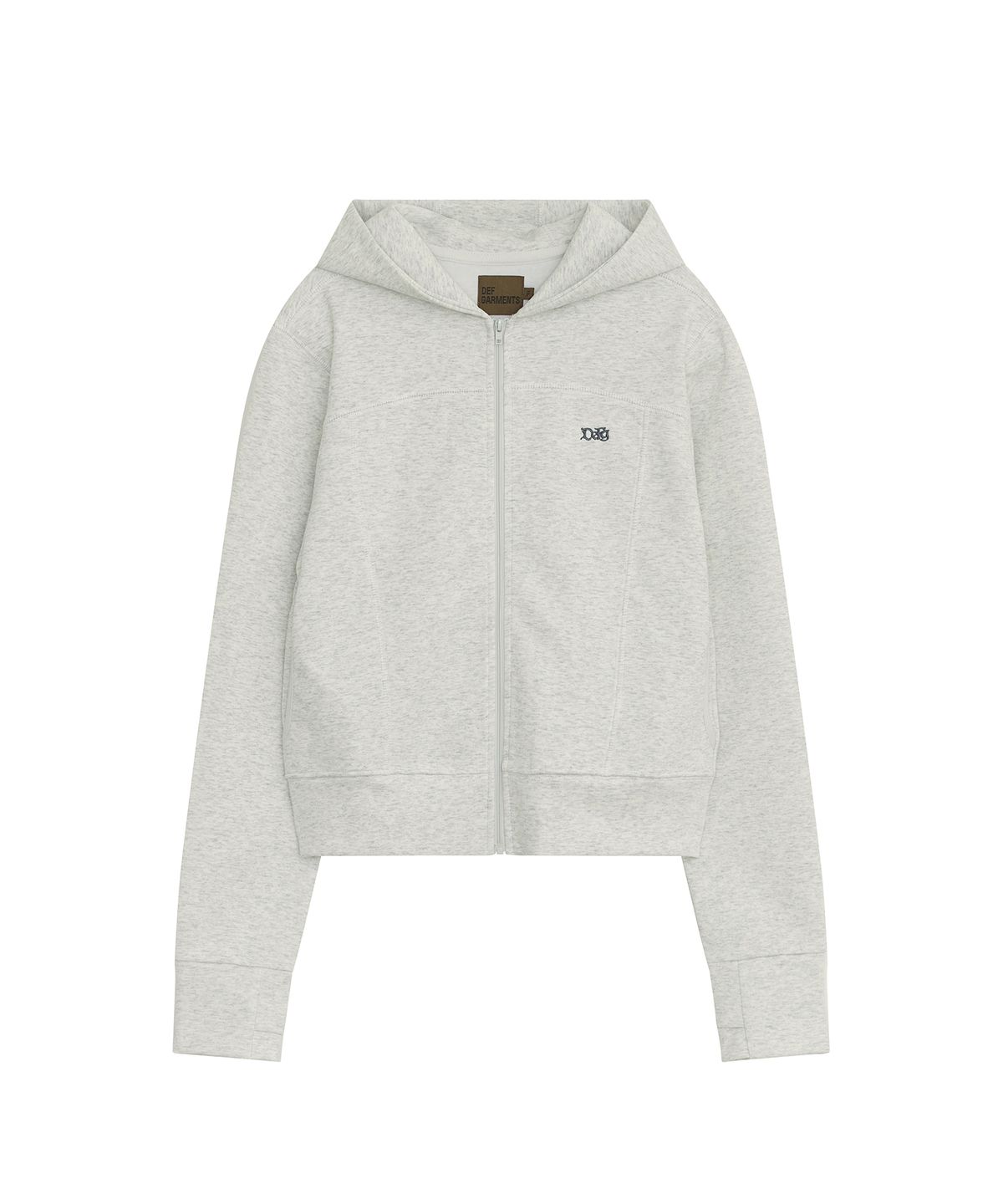 데프가먼츠(DEFGARMENTS) INNER SILHOUETTE HOOD ZIP-UP [4COLOR]