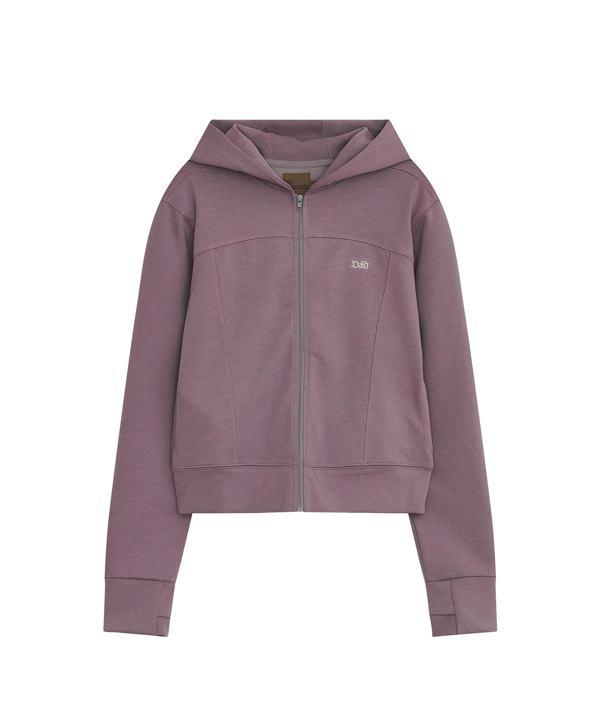 데프가먼츠(DEFGARMENTS) INNER SILHOUETTE HOOD ZIP-UP [4COLOR]