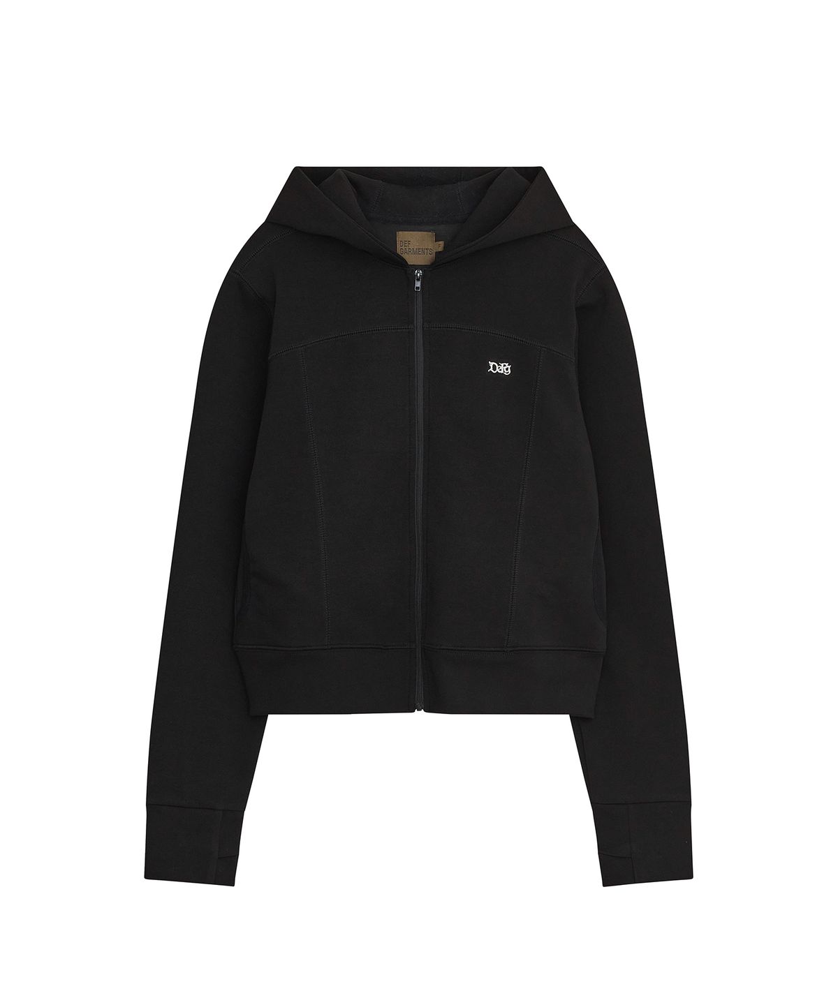 데프가먼츠(DEFGARMENTS) INNER SILHOUETTE HOOD ZIP-UP [4COLOR]
