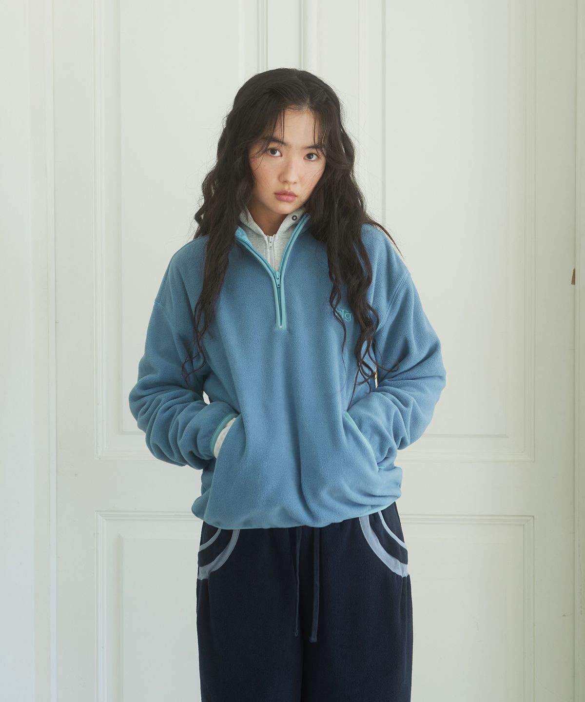 데프가먼츠(DEFGARMENTS) DEFG FLEECE HALF ZIP UP [6COLOR]