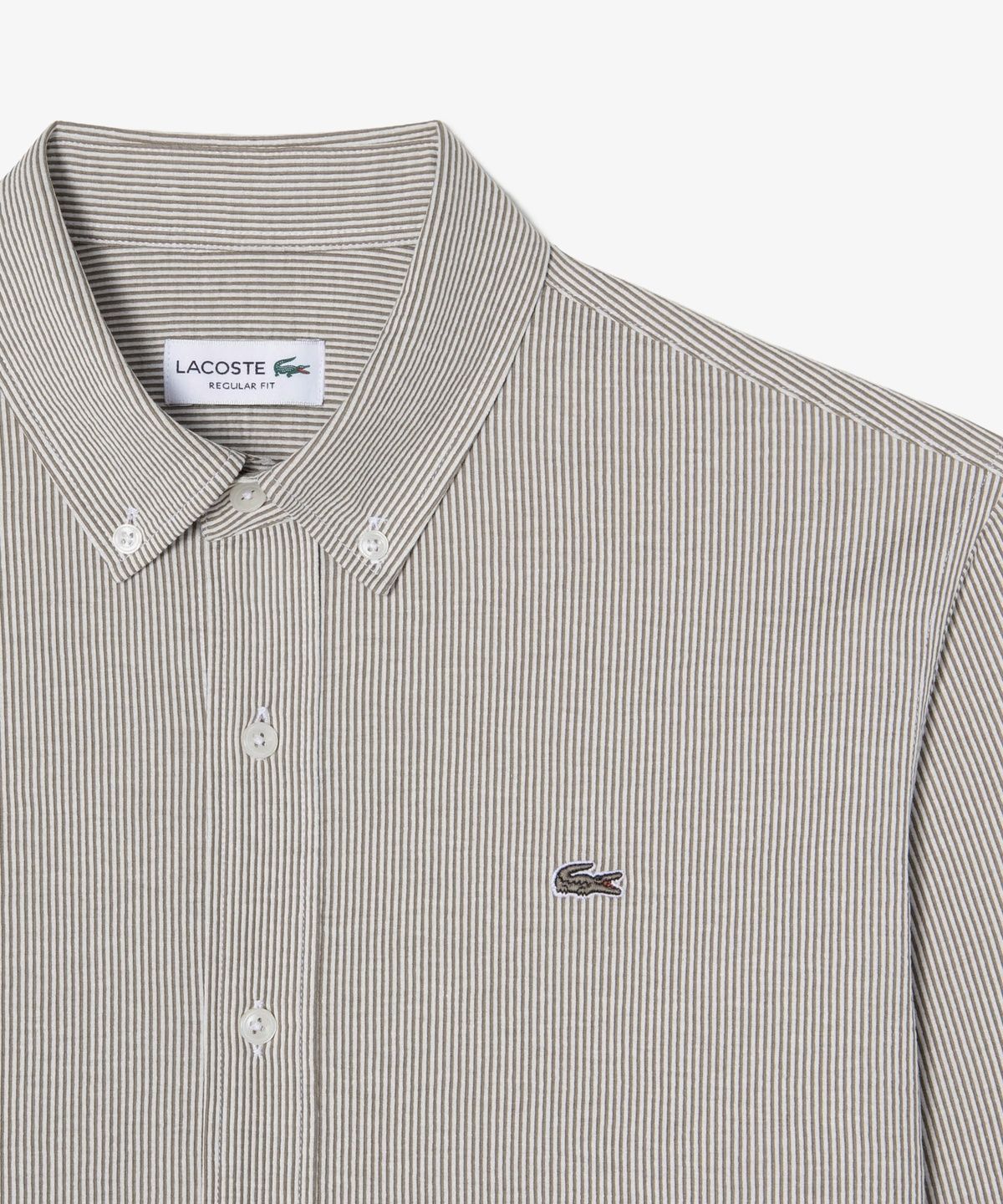 라코스테(LACOSTE) 남성 텍스처 저지 스트라이프 셔츠 CH542E-56N DPD