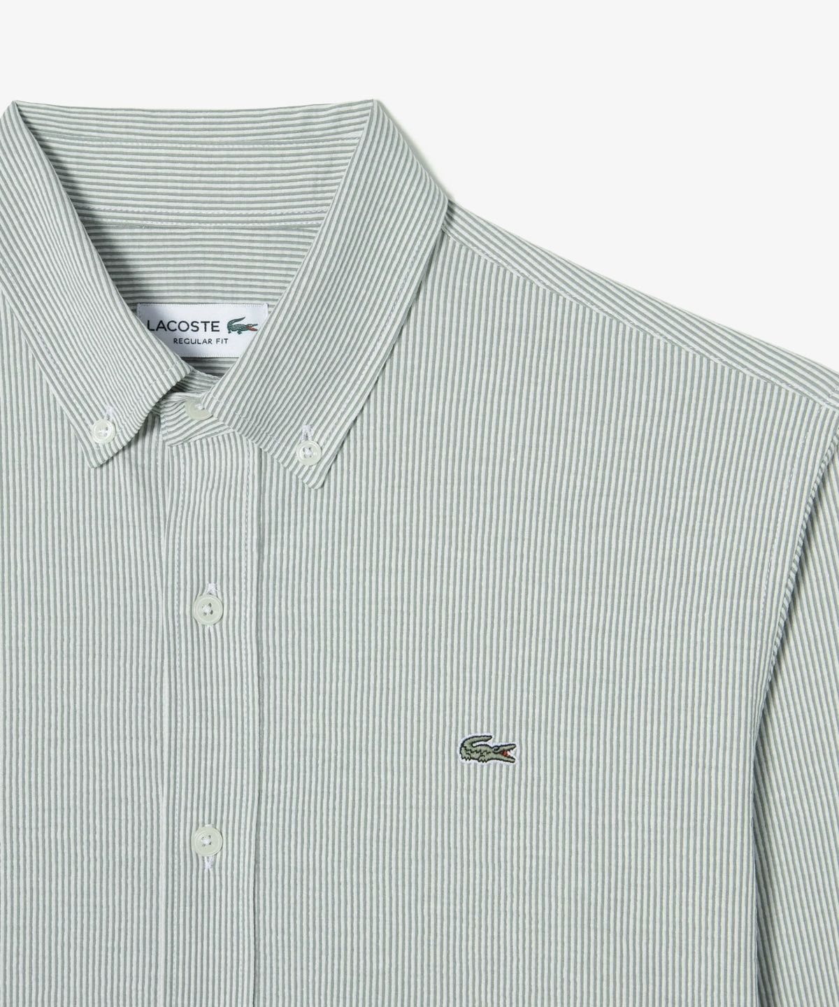 라코스테(LACOSTE) 남성 텍스처 저지 스트라이프 셔츠 CH542E-56N BMY