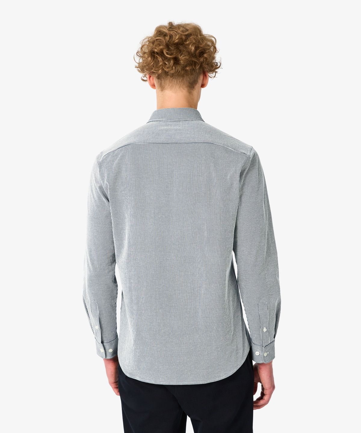 라코스테(LACOSTE) 남성 텍스처 저지 스트라이프 셔츠 CH542E-56N 7EZ