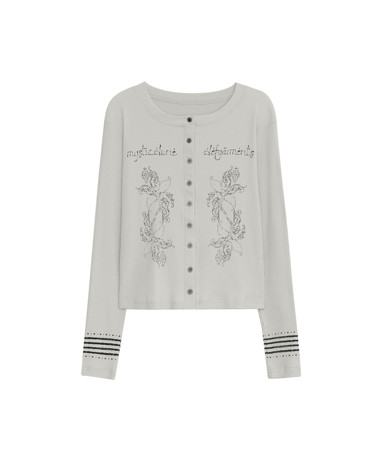데프가먼츠(DEFGARMENTS) ETHNIC RIB KNIT CARDIGAN [2COLOR]