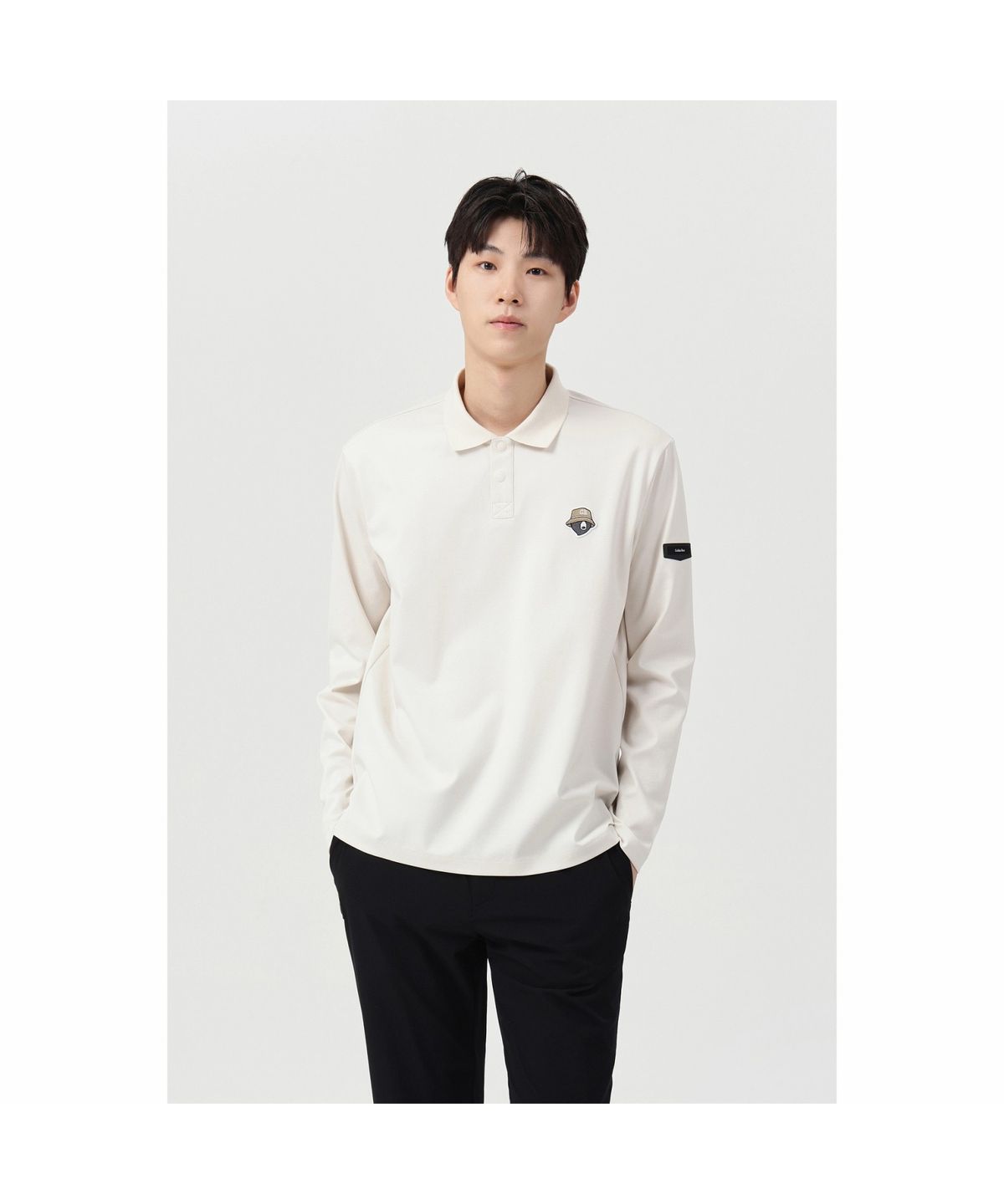 골든베어(GOLDEN BEAR) (공용) Polo Collar Essential LS T-shirt G4TAW26001BEX