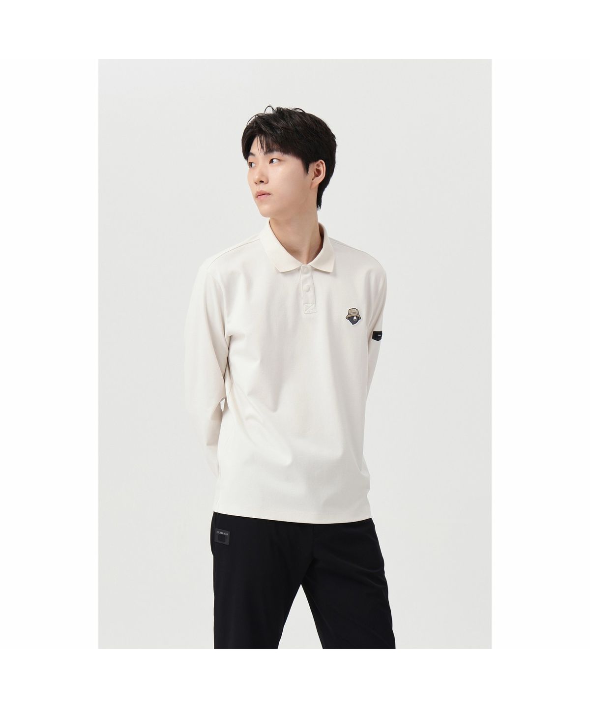 골든베어(GOLDEN BEAR) (공용) Polo Collar Essential LS T-shirt G4TAW26001BEX