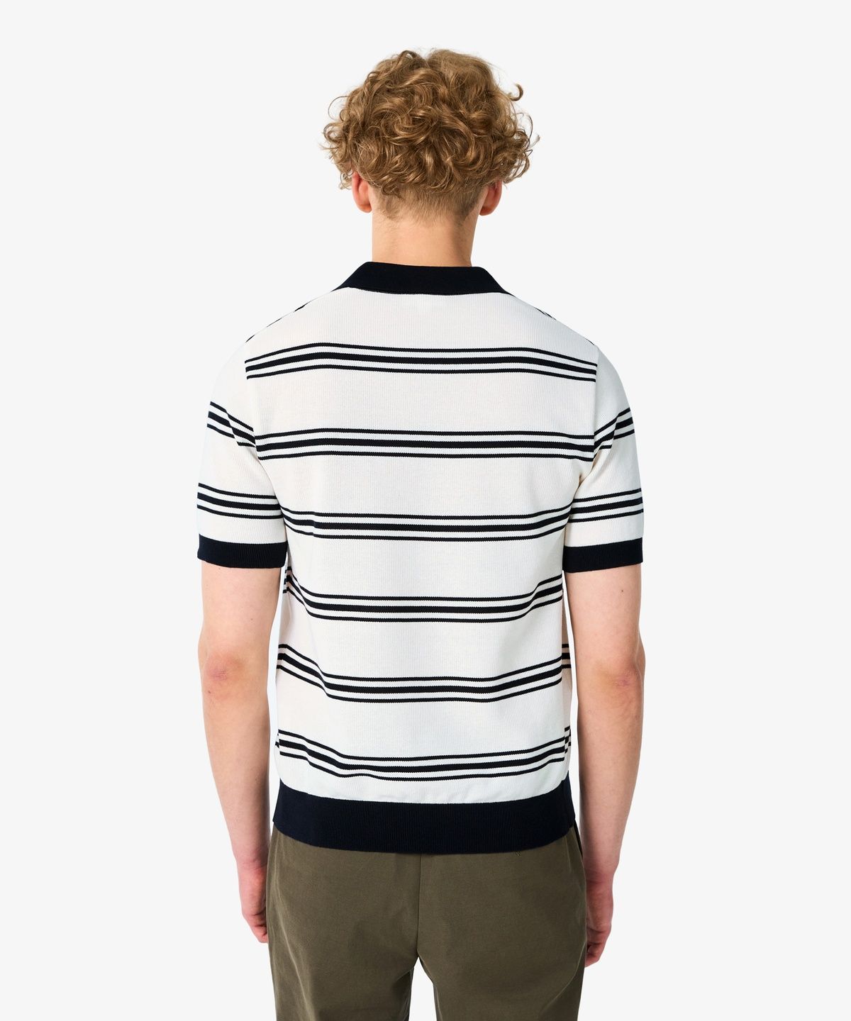 라코스테(LACOSTE) 남성 멀티 스트라이프 반팔 스웨터 폴로 셔츠 PH288E-56N 166