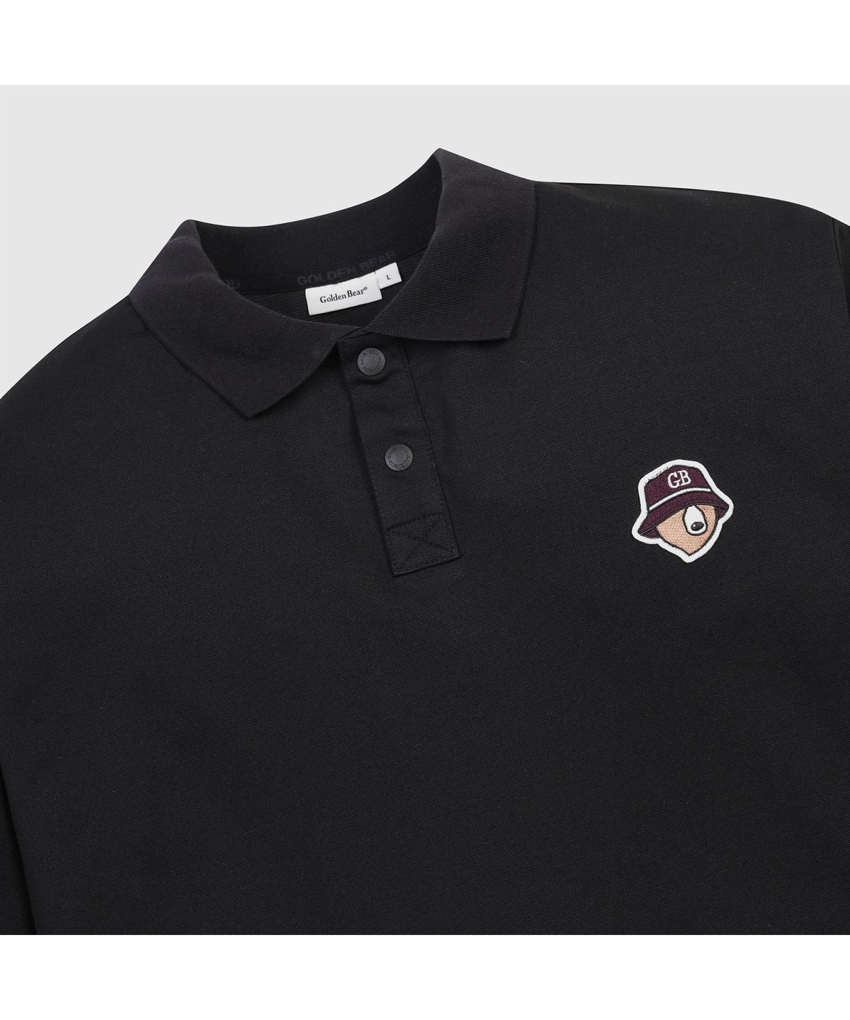 골든베어(GOLDEN BEAR) (공용) Polo Collar Essential LS T-shirt G4TAW26001BKX
