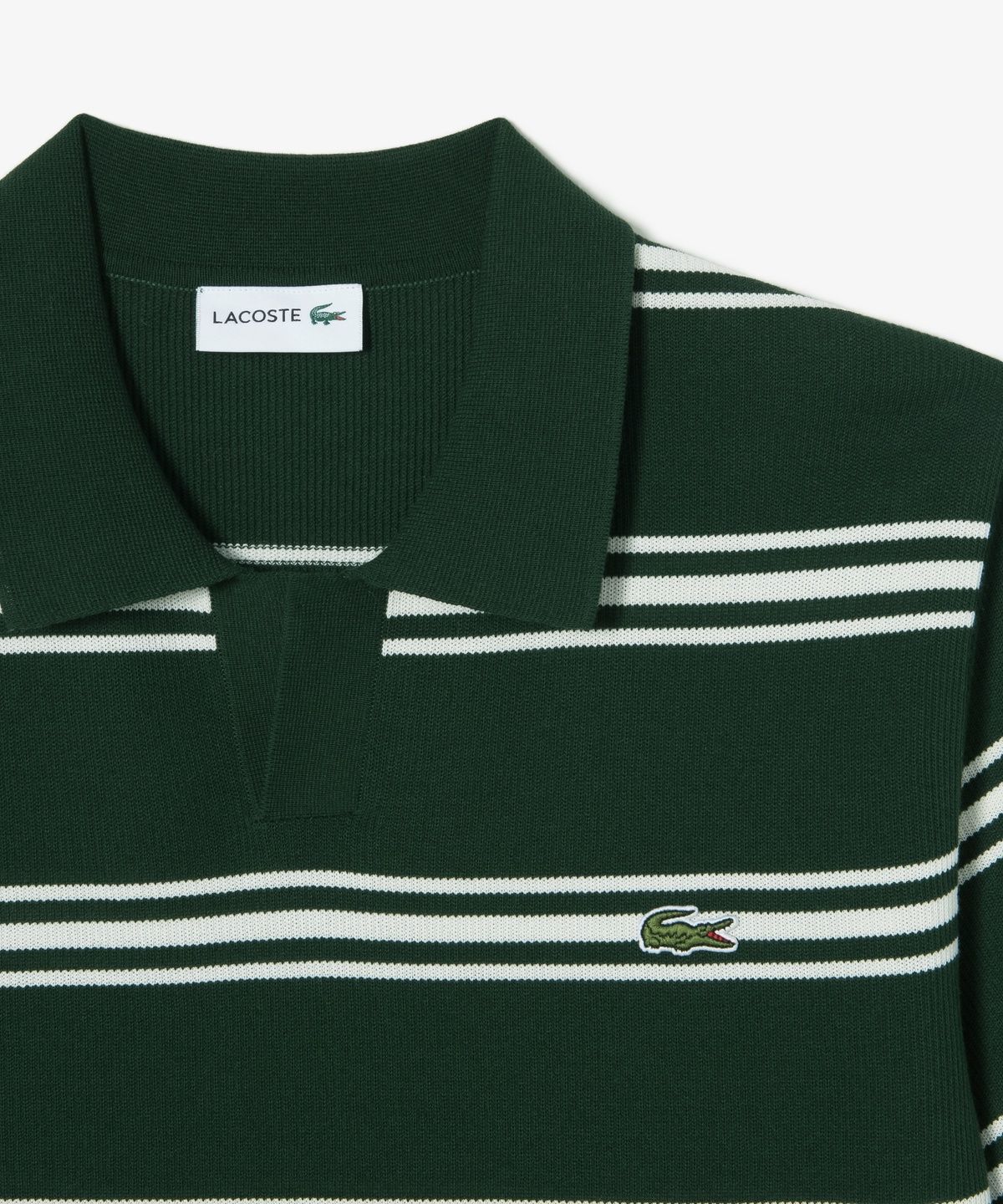 라코스테(LACOSTE) 남성 멀티 스트라이프 반팔 스웨터 폴로 셔츠 PH288E-56N YZP