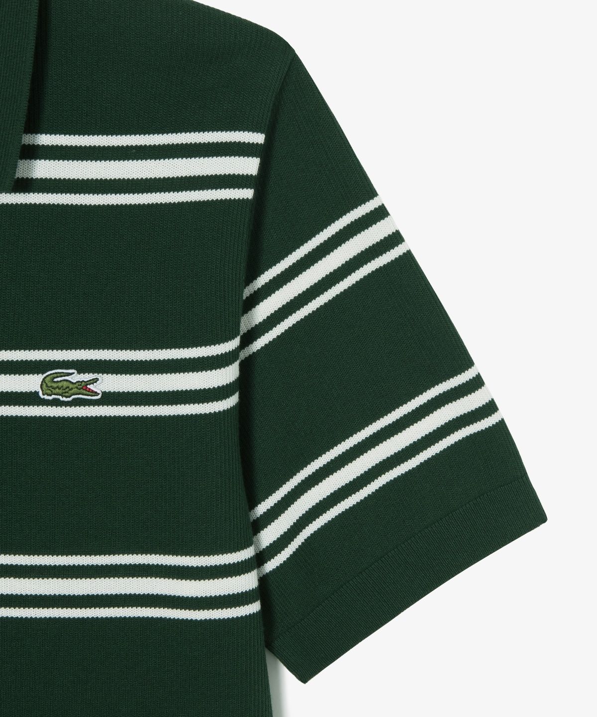 라코스테(LACOSTE) 남성 멀티 스트라이프 반팔 스웨터 폴로 셔츠 PH288E-56N YZP
