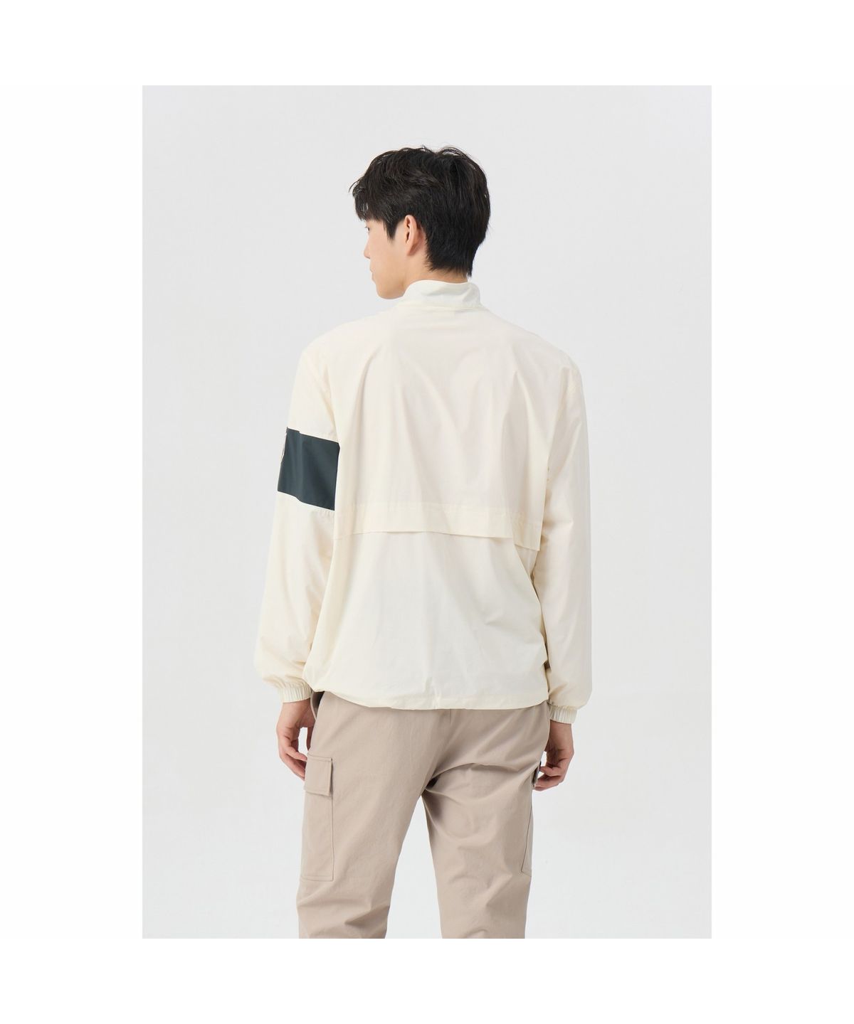 골든베어(GOLDEN BEAR) (남성) Woven Lined Half-Zip Pullover G4TAW26007IVX