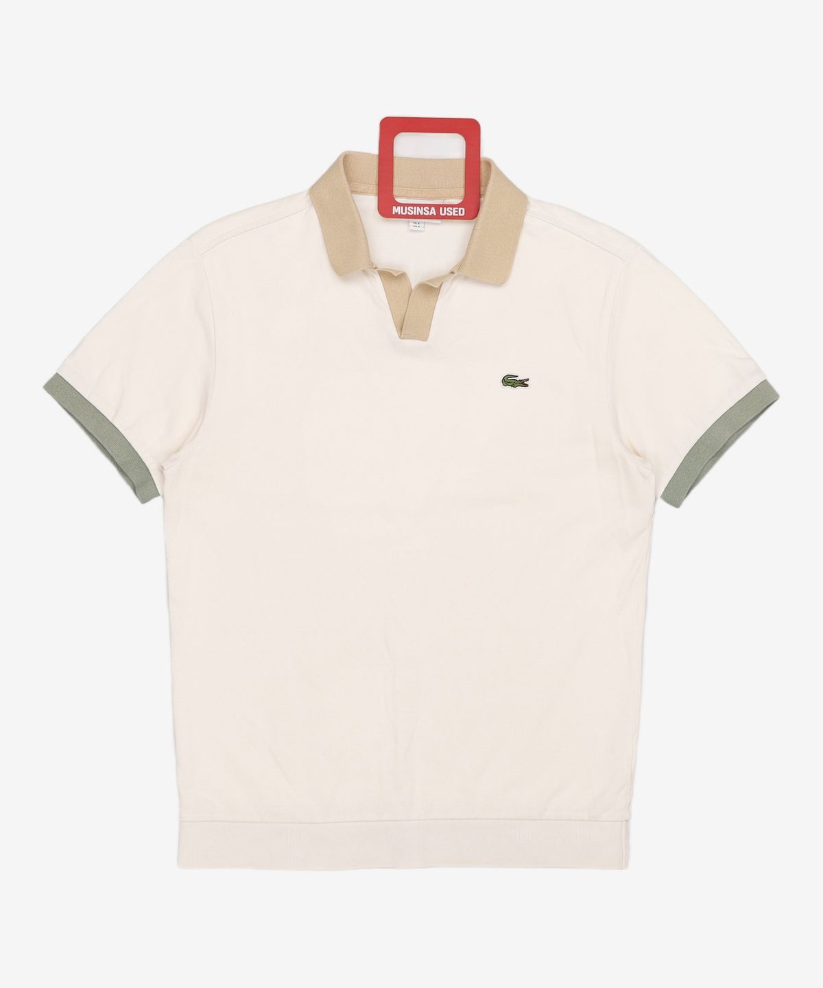 라코스테(LACOSTE) 남성 컬러블록 오픈 카라 폴로티 PH279E-52N XFJ S