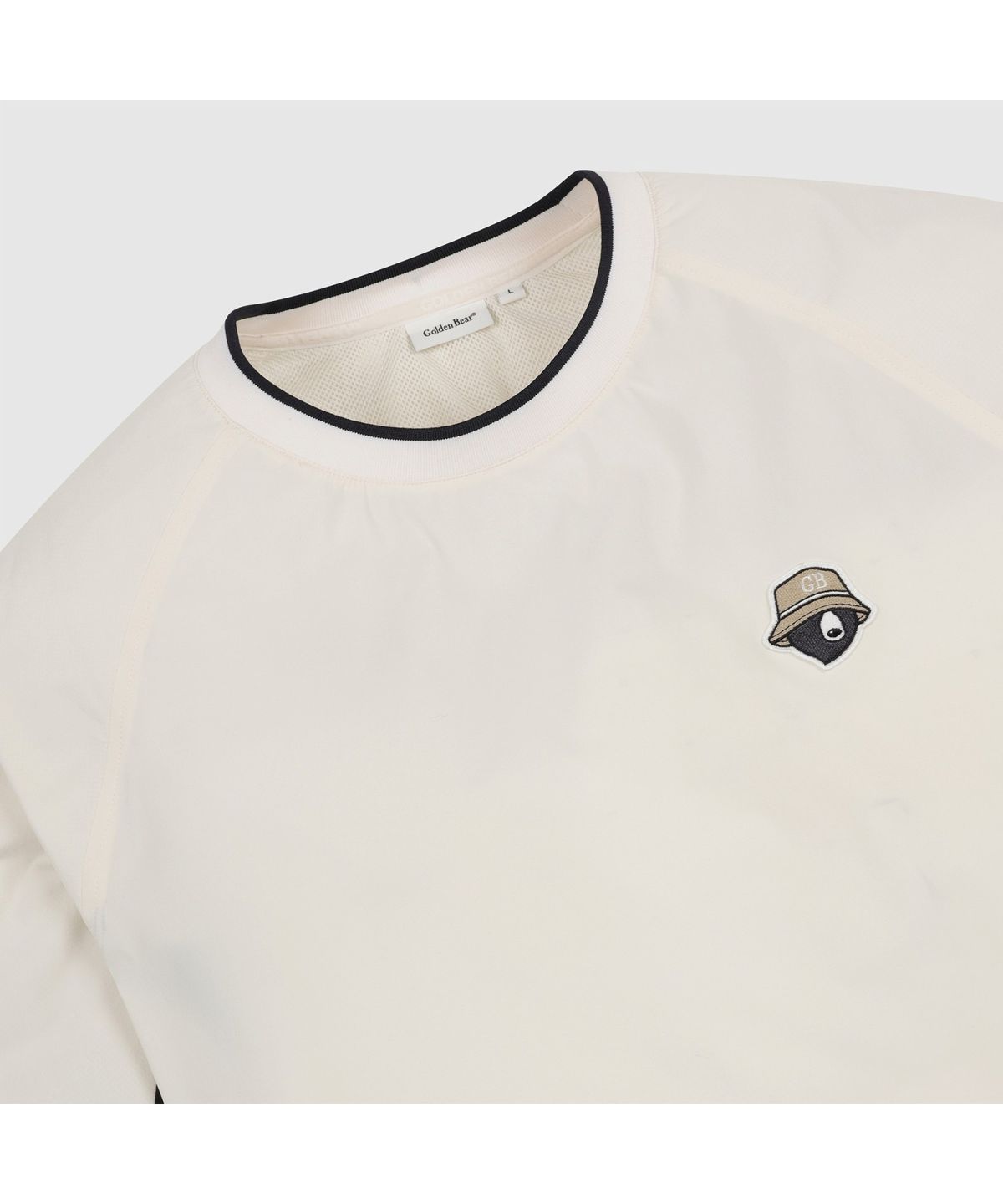 골든베어(GOLDEN BEAR) (남성) Crewneck Mesh Lined Woven Pullover G4TAW26006IVX