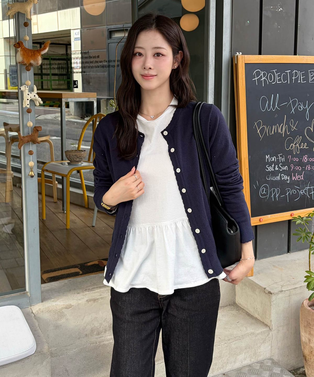 셀렙샵에디션(CELEBSHOP EDITION) [3종세트] 26FW 페플럼 모달 티블라우스