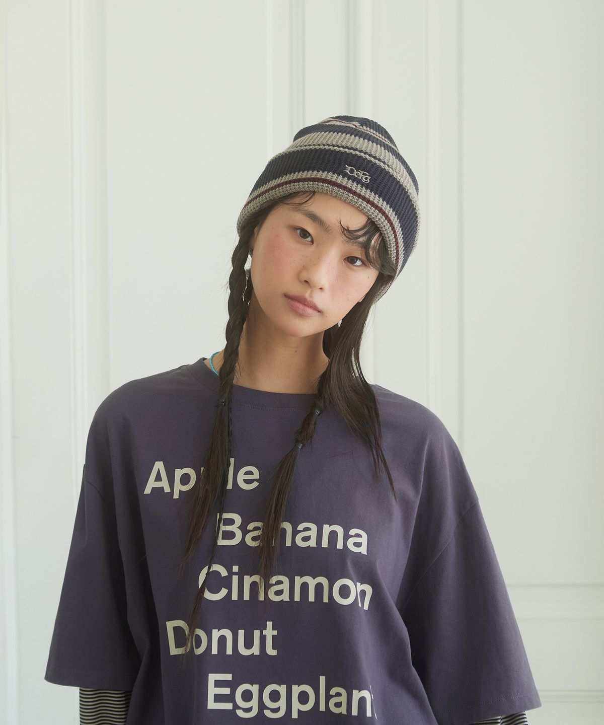 데프가먼츠(DEFGARMENTS) WAFFLE STRIPE BEANIE [2COLOR]