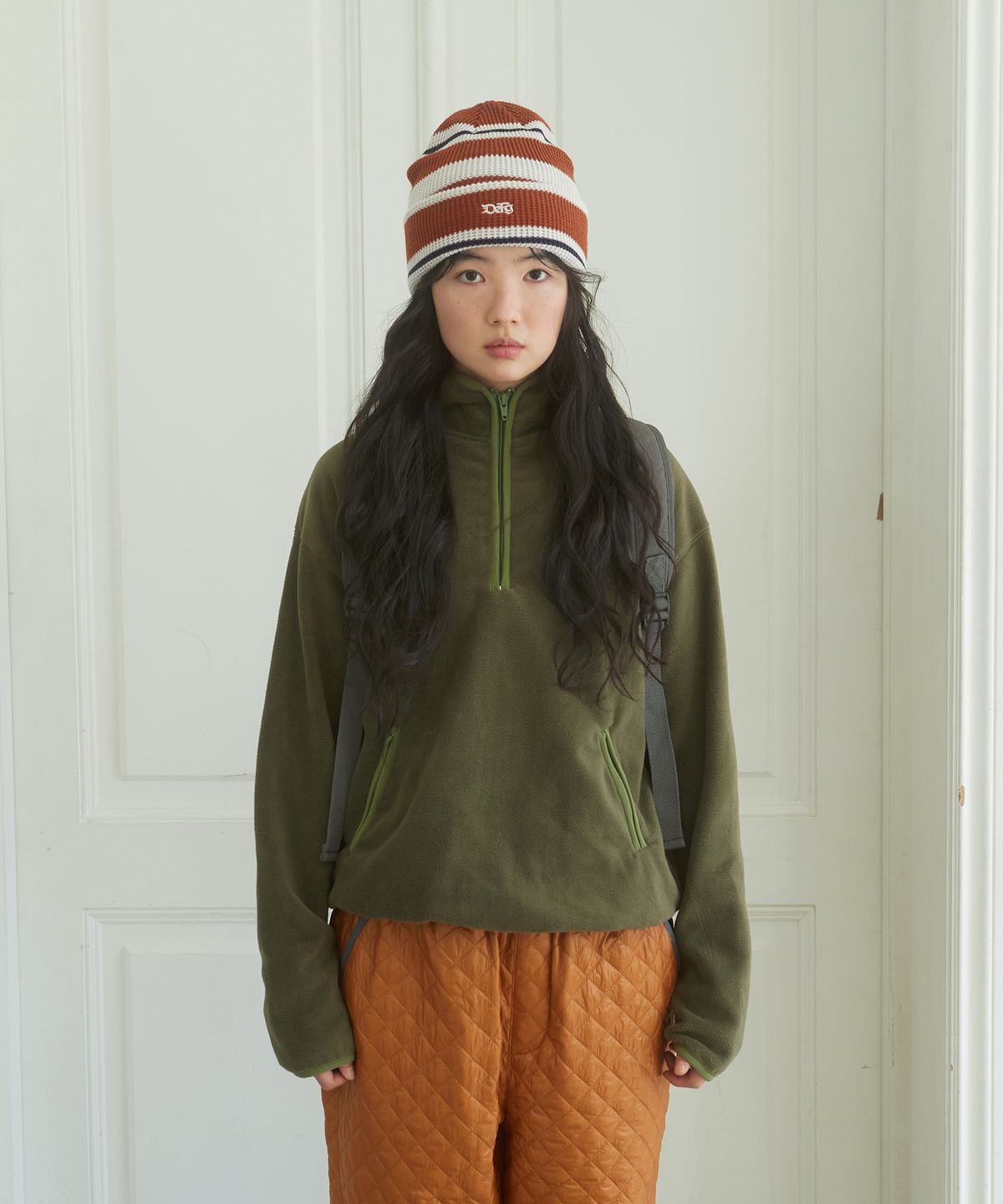 데프가먼츠(DEFGARMENTS) WAFFLE STRIPE BEANIE [2COLOR]