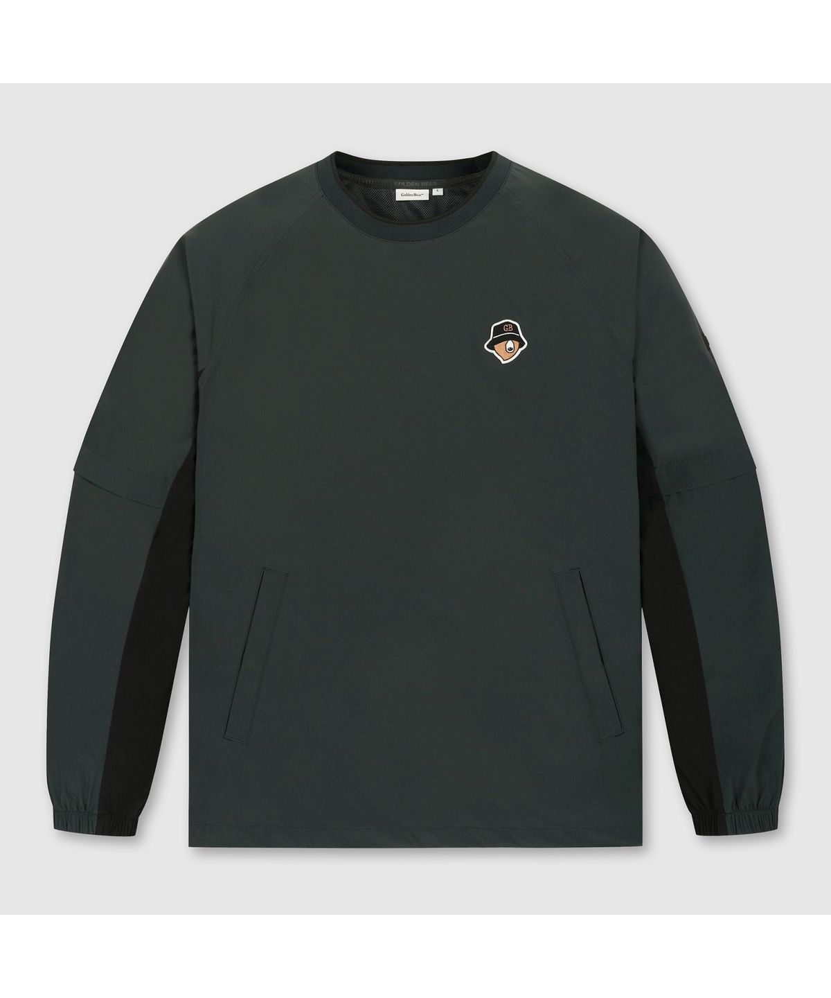 골든베어(GOLDEN BEAR) (남성) Crewneck Mesh Lined Woven Pullover G4TAW26006GRX