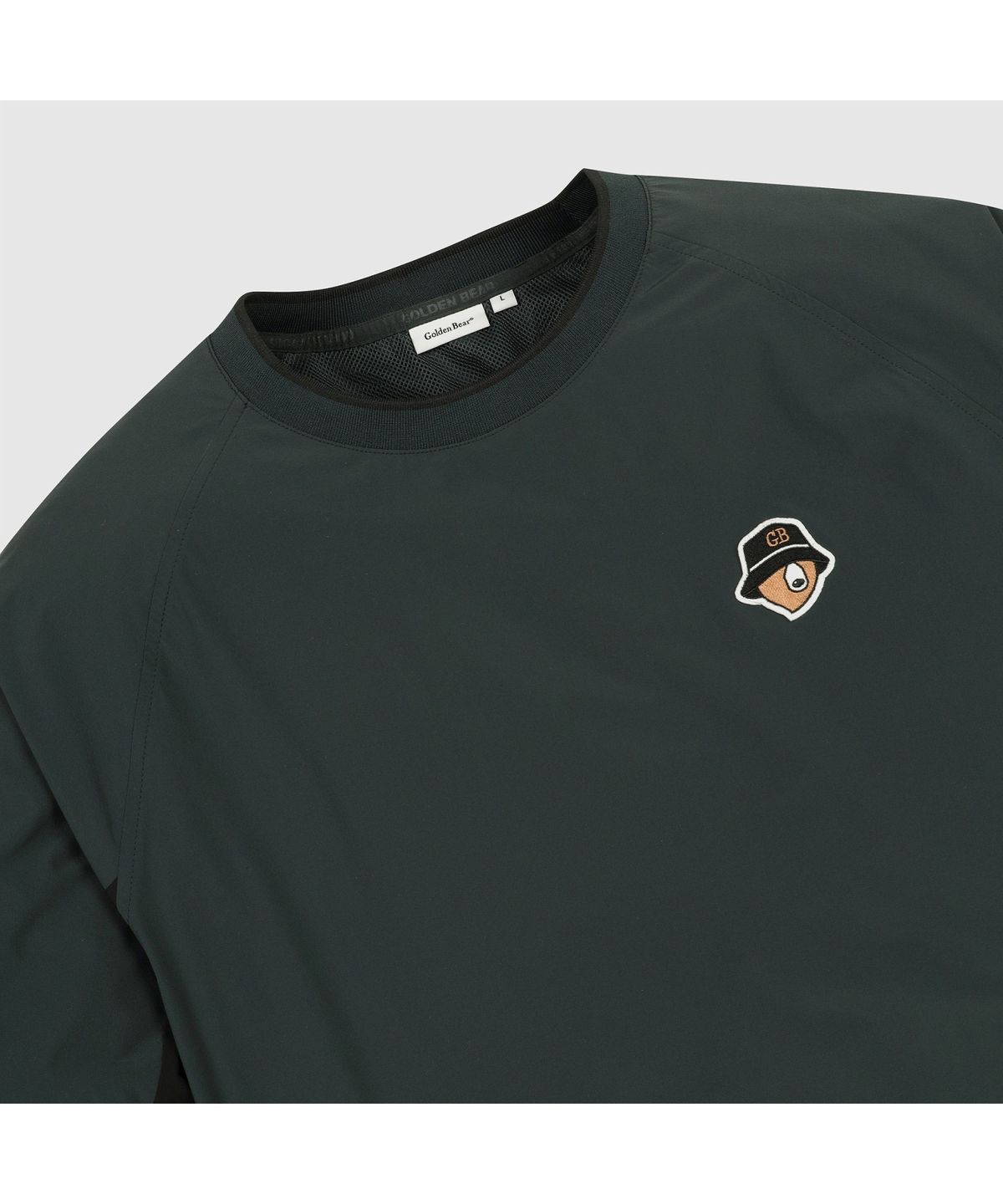 골든베어(GOLDEN BEAR) (남성) Crewneck Mesh Lined Woven Pullover G4TAW26006GRX