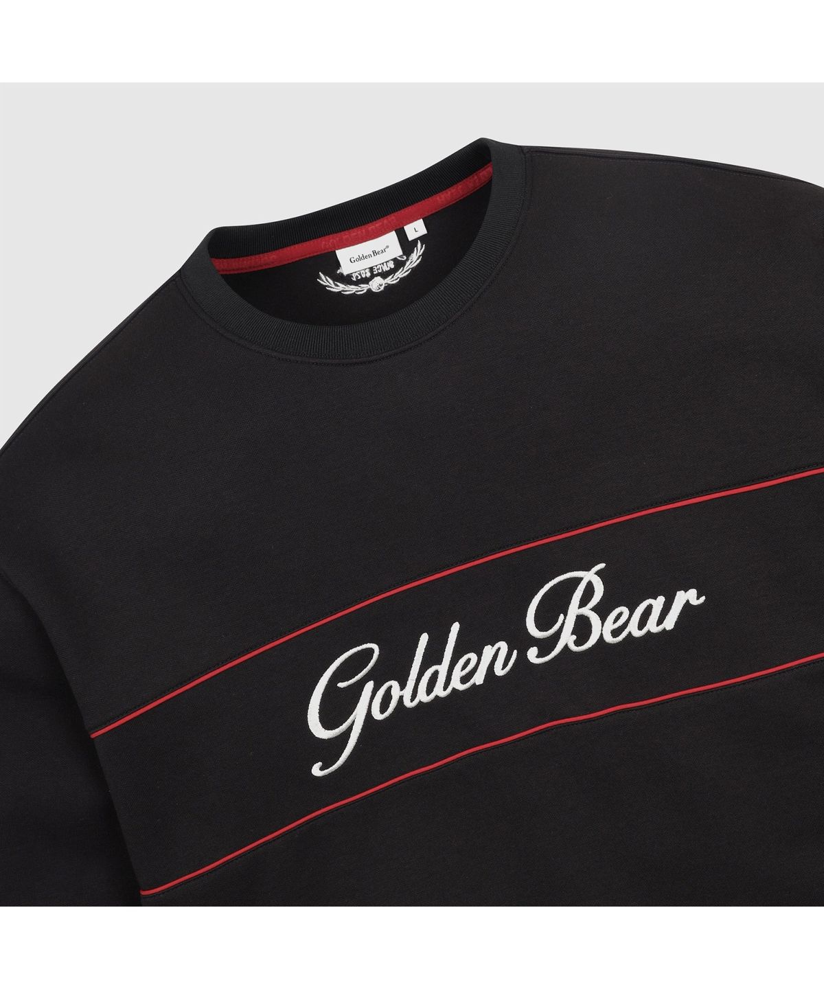 골든베어(GOLDEN BEAR) (남성) Double-faced Crewneck Pullover G4TAW26004BKX