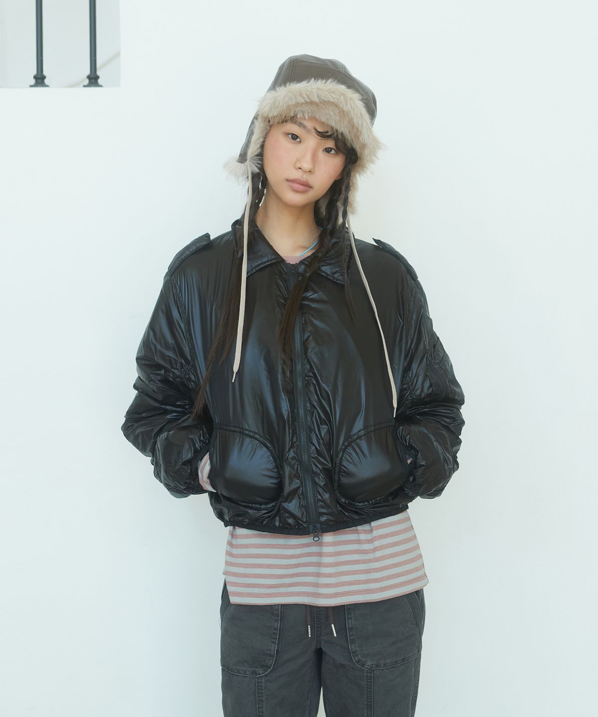데프가먼츠(DEFGARMENTS) FLIGHT EARMUFF CAP [2COLOR]