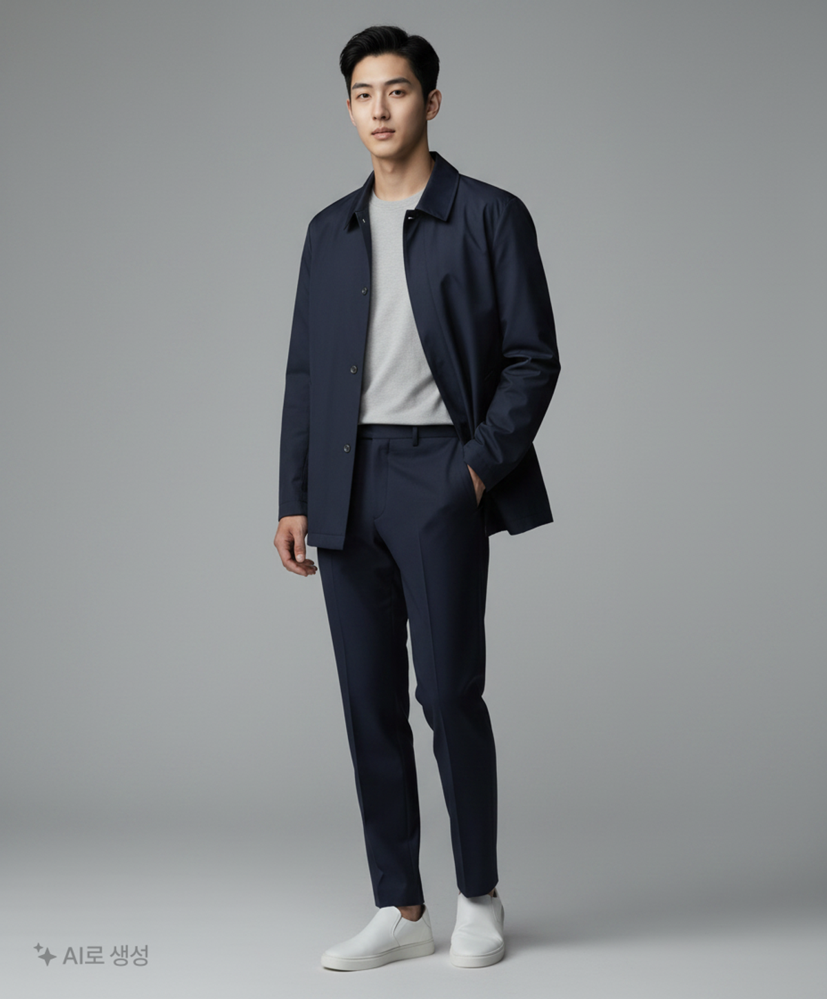 에스티코(STCO) 세미오버핏 맥코트 (네이비) XL