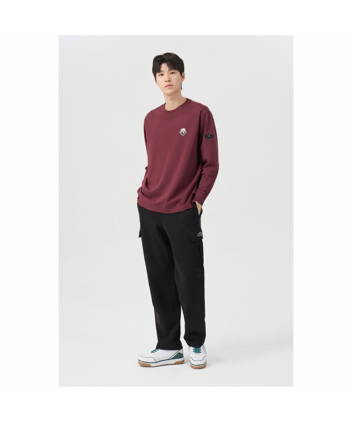 골든베어(GOLDEN BEAR) (남성) Warm-Up Cargo Pants G4PAW26004BKX
